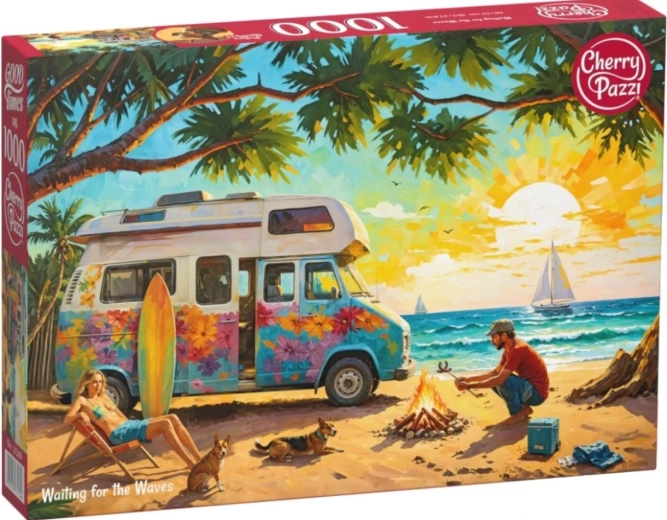Puzzle CHERRY PAZZI Čekání na vlny 1000 dílků