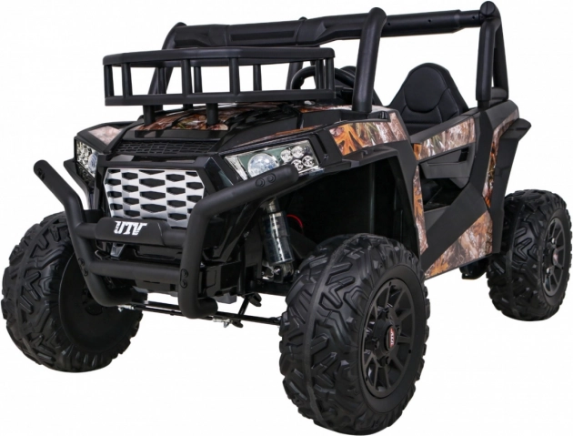 elektrické dětské auto buggy utv s dálkovým ovládáním, eva koly a mp3, černé
