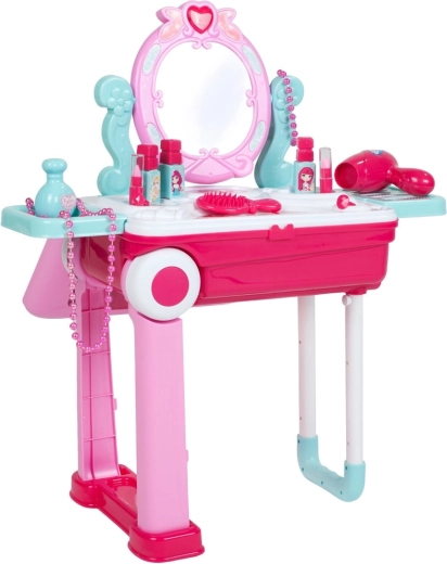 Kouzelný toaletní stolek z kufříku 2v1