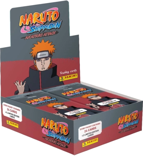 Panini Naruto Shippuden Akatsuki Attax sběratelské karty – fat pack box