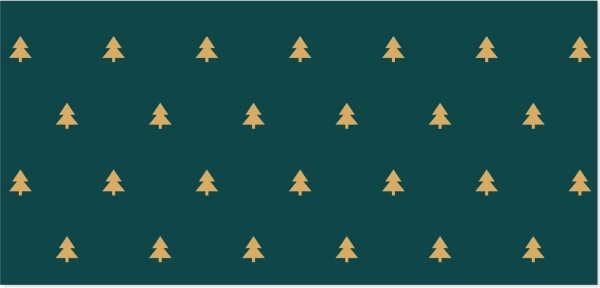 Vánoční kapsa na peníze se stromečky