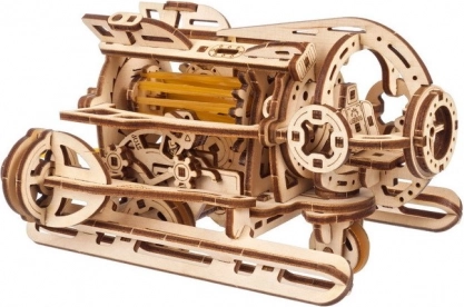 Dřevěné 3D mechanické puzzle Steampunková ponorka