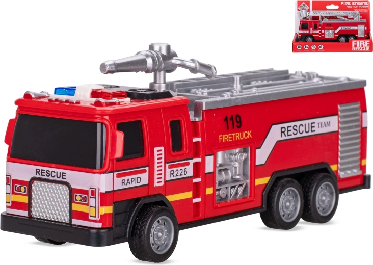 Hasičské auto na setrvačník 17,5 cm
