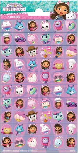 Samolepky Kocourkův domek Gabi – 60 kusů