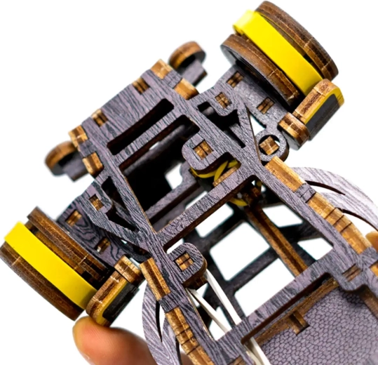 Gumový pohon s dojezdem až 1 metr