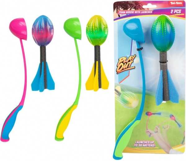Pěnová házecí raketa se startérem 19 cm