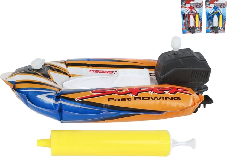 Nafukovací člun pro děti s pumpičkou a natahovacím pohonem 17 cm