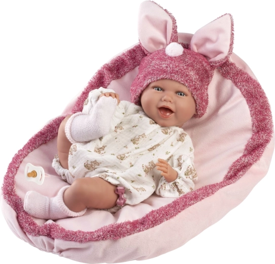 Llorens New Born realistická panenka miminko se zvuky 42 cm