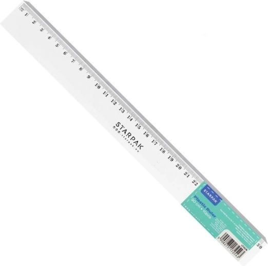 Průhledné plastové pravítko 30 cm Starpak - 1 kus