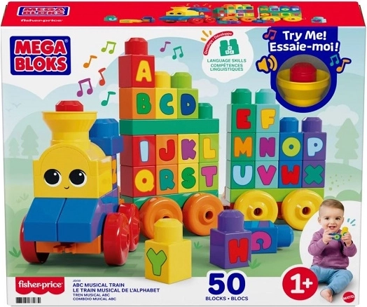 Fisher-Price hudební vláček s kostkami ABC