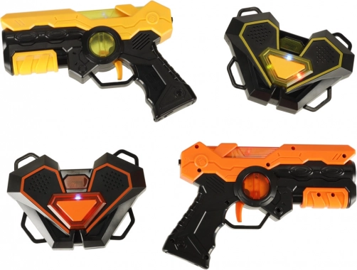 Laser tag sada pro 2 hráče – 2 pistole a 2 interaktivní terče