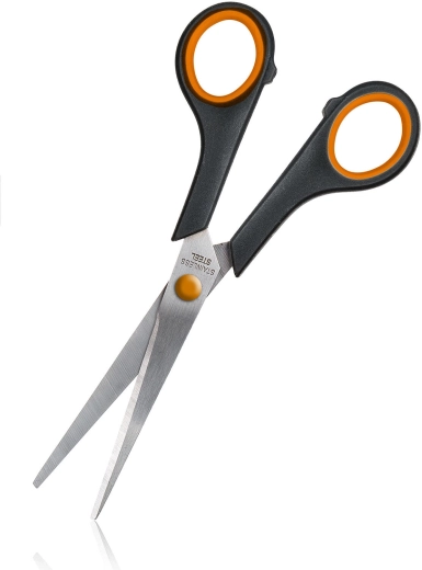 Nerezové nůžky 17 cm oranžovo-černé
