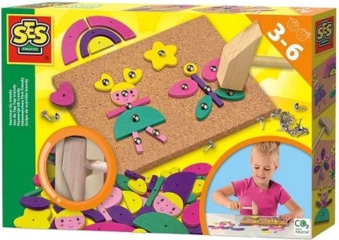 SES korková tabule s kladívkem – kreativní sada