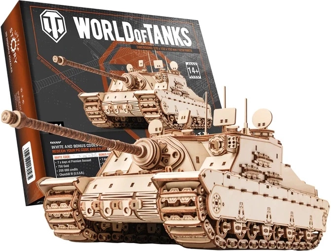 Little Story dřevěná 3D skládačka World of Tanks Tortoise