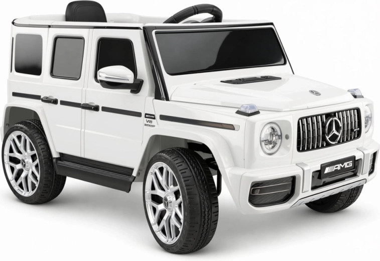 Elektrické vozítko Mercedes-AMG G63, bílé