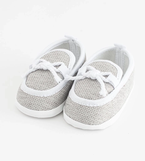 Dětské mokasíny capačky New Baby šedé 0-3 měsíce