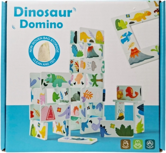 Dřevěné domino – dinosauři