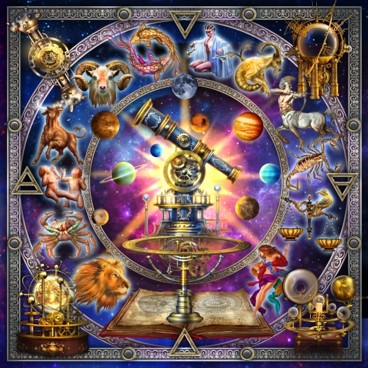 BLUEBIRD čtvercové puzzle souhvězdí – 1000 dílků