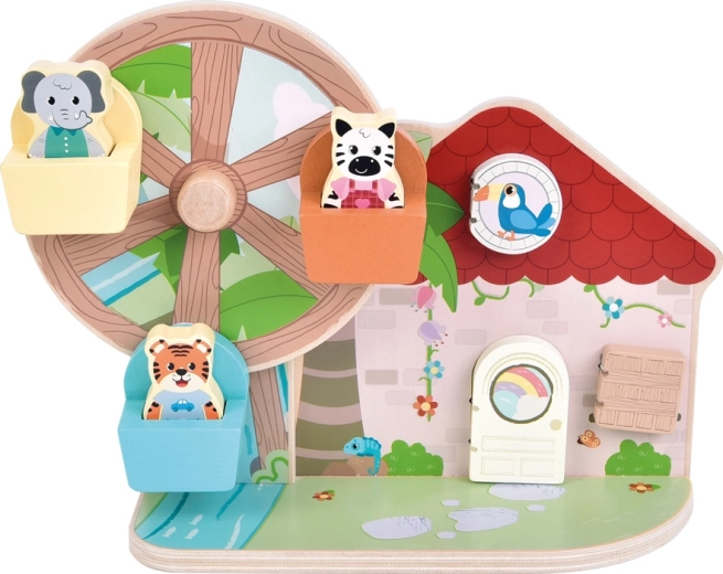 Interaktivní domeček s dvířky