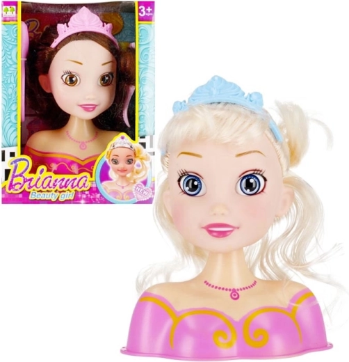 Hlava panenky na česání - styling set pro děti