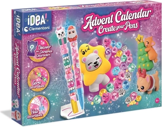 Adventní kalendář Clementoni Idea Art vytvoř si vlastní pera