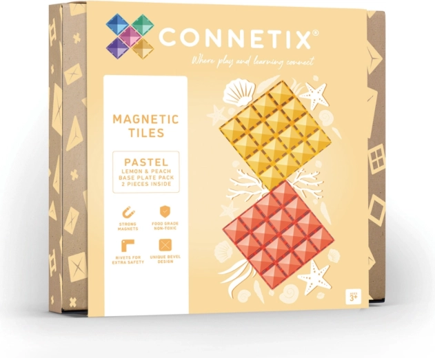 Pastelové magnetické podložky Lemon a Peach, 2 ks