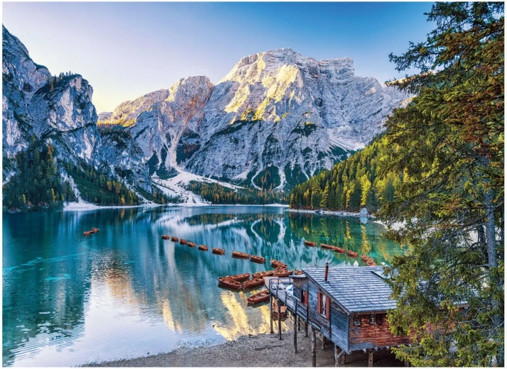 Puzzle Lago di Braies 4000 dílků ANATOLIAN