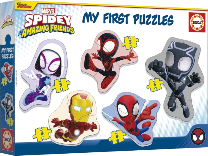 Educa baby puzzle Spidey a jeho úžasní přátelé 5v1 (3–5 dílků)