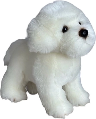 Plyšový stojící maltézský psík 30 cm