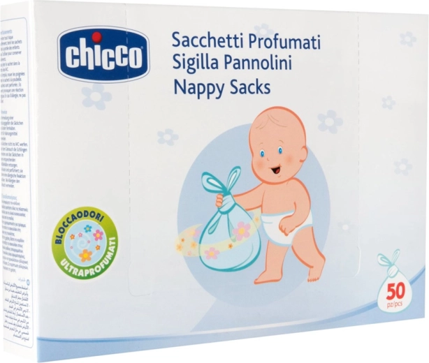 Chicco parfémované sáčky na likvidaci plenek, 50 ks