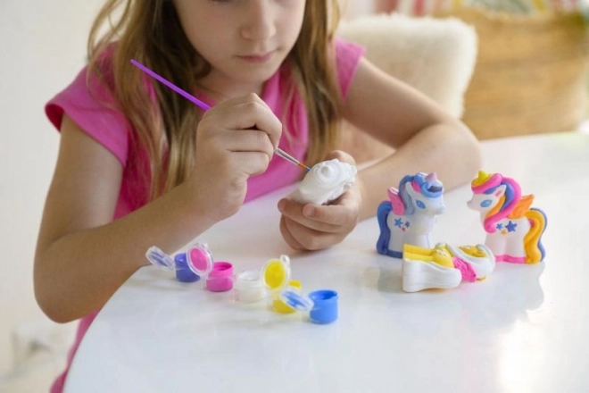 výroba a malování třpytivý jednorožec 3D od 4M