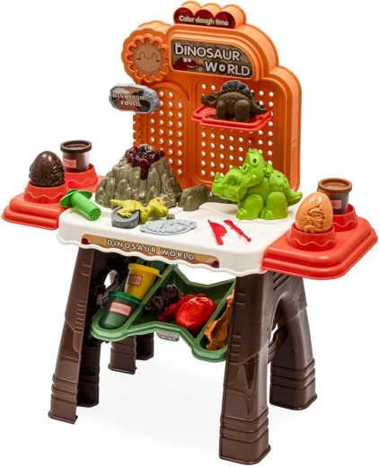 Dětský kreativní stůl dinosauři BABY MIX s plastelínou