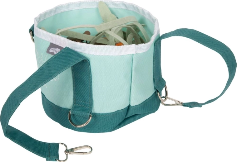 Přenosný textilní kbelíček s odolným kováním