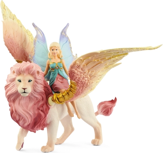 Schleich Bayala elfí víla na okřídleném lvovi