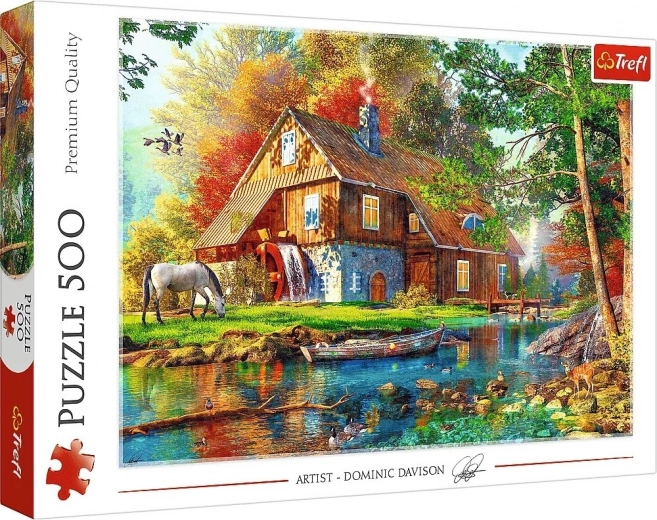 Puzzle 500 dílků – chaloupka u řeky TREFL