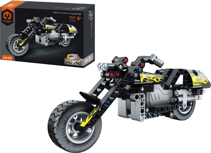 Stavebnice motorka chopper MECHANICAL MASTER 183 dílků
