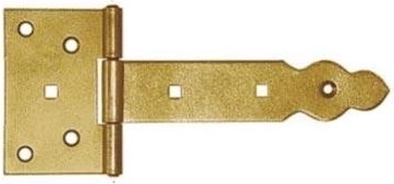 Ozdobný brankový závěs 150 × 90 × 35 mm, žlutě pozinkovaná ocel