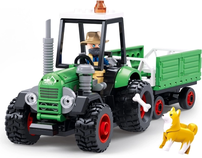 Sluban Metropolis traktor s přívěsem