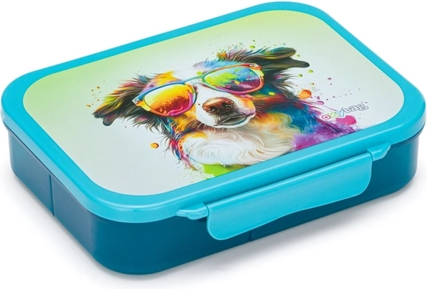 Box na svačinu s přihrádkami crazy animals – pes