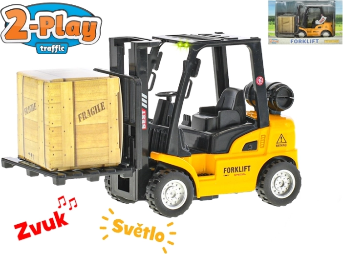 Vysokozdvižný vozík 2-Play Traffic 14 cm se světlem a zvukem