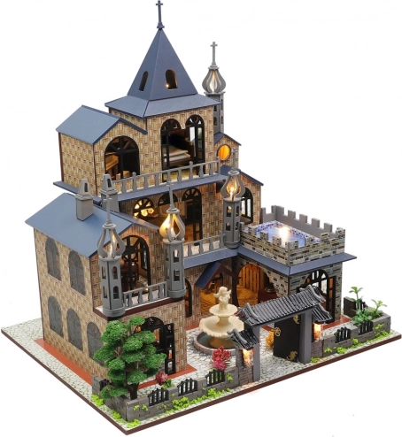 Miniaturní domeček dům splněných snů s LED osvětlením - 2KIDS TOYS
