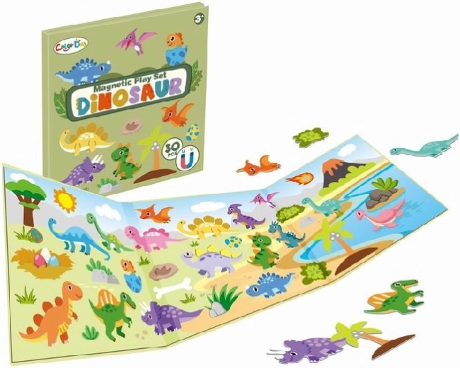Magnetické puzzle dinosaurus (30 dílků)