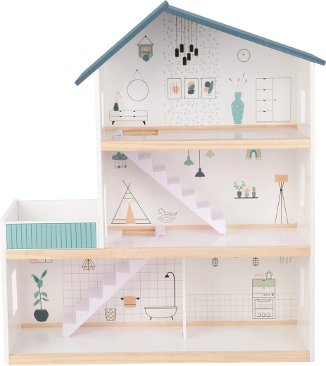 Otevřený třípatrový design pro snadný přístup