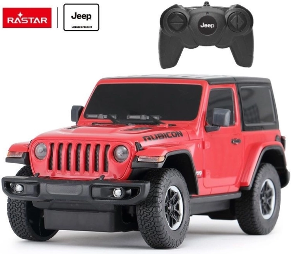 Rastar Jeep Wrangler JL Rubicon RC auto 1:24 červené - 1 kus