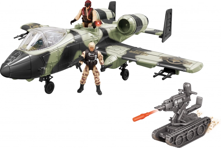 Letadlo s figurkami a efekty