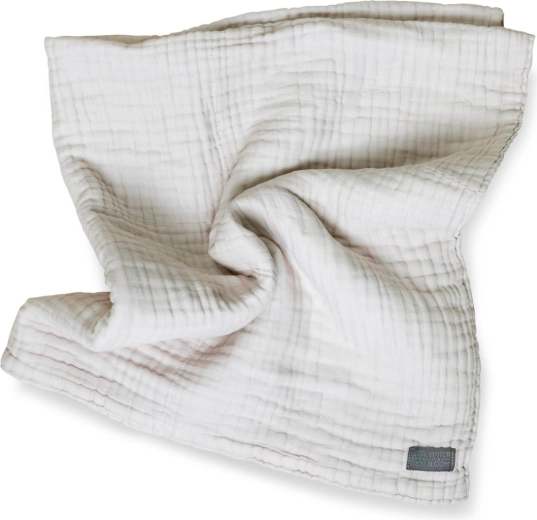 Vinter & Bloom mušelínová deka Layered Organic dove grey