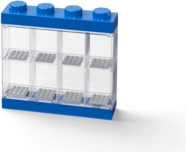 LEGO sběratelská skříňka na 8 minifigurek, modrá