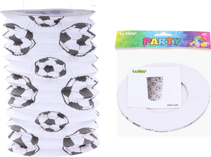 Lampion válec fotbal 15 cm