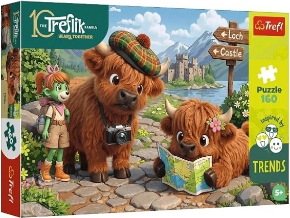 Trefl kids puzzle roztomilá kravička 160 dílků