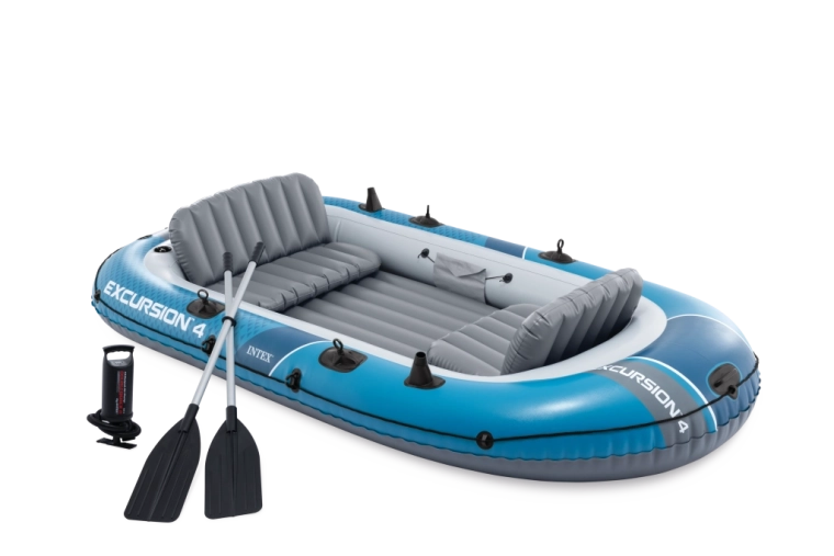 Nafukovací člun INTEX Excursion 4 pro 4 osoby s příslušenstvím